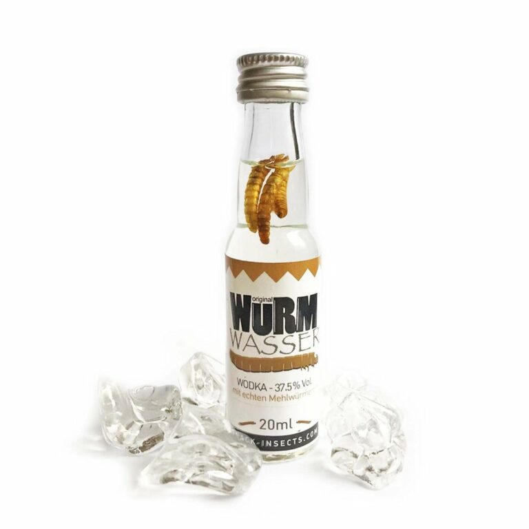 vodka aux vers de farine - insectes comestibles